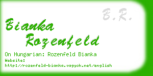 bianka rozenfeld business card